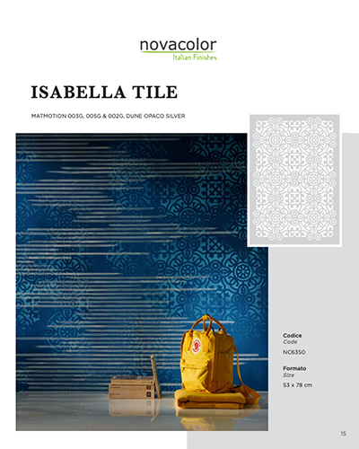 Isabella Tile SIZE: 53×79 cm STENCIL COLLECTION